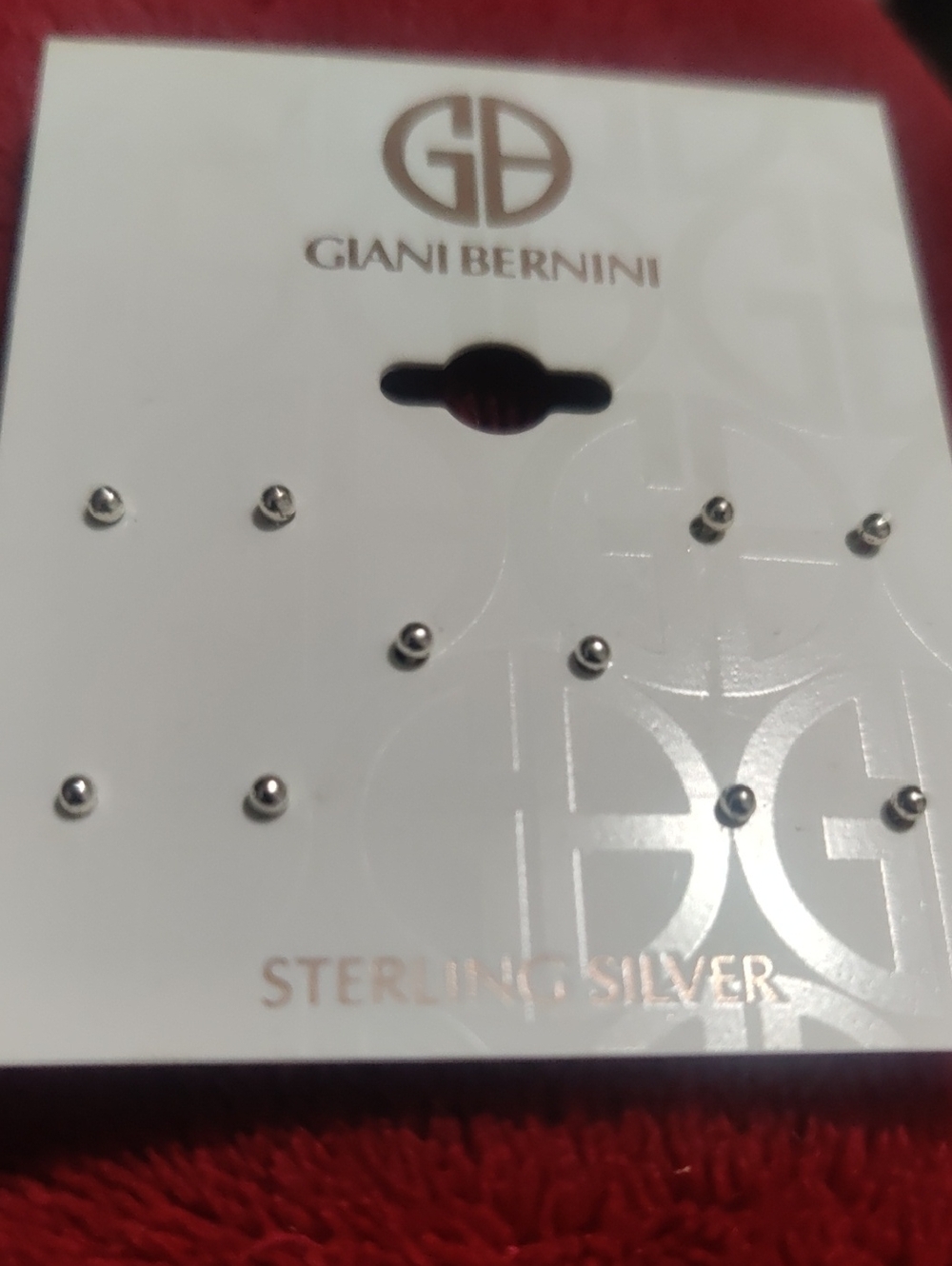 Giani Bernini Sterling Silver Mini Stud Earring Set - Silver